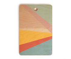 Society6 Juni-Tagebuch, Retro, abstrakt, geometrisches Schneidebrett, 40,6 x 26,7 x 1,3 cm, 1,3 kg, mehrfarbig 16 x 10.5 mehrfarbig