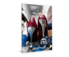 Premium Textil-Leinwand 80 x 120 cm Hoch-Format geplatzter Weihnachtsschmuck | Wandbild, HD-Bild auf Keilrahmen, Fertigbild auf hochwertigem Vlies, Leinwanddruck von Norbert J. Sülzner / NJS-Photographie