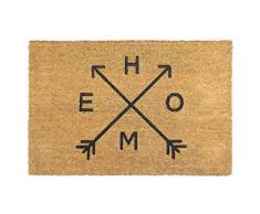 Rugsmith Home Arrows Coir Doormat Fußmatte, Kokosfaser, Natur, 24 x 36