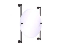 Allied Brass Carolina Collection Round Frameless Rail Mounted Mirror Wandspiegel, Venezianische Bronze