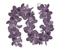 Winlyn Künstliche Eukalyptusgirlande 183 cm lang Gesicht Eukalyptus Blätter Girlande Hochzeit Bogen Girlande Wand Hintergrund Girlande Tisch Girlande Hängende Girlande für Wand Küche Garten Dekoration