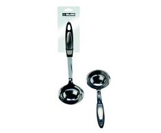 IBILI Schöpflöffel Armonia, Edelstahl, Silber/schwarz, 33 x 7 x 3 cm