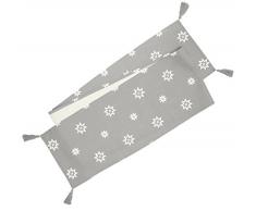 Ragged Rose Sterne x-Mas Tischläufer, Silber grau