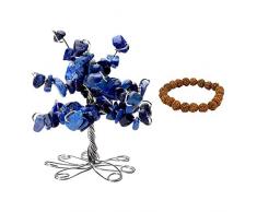 Odishabazaar Feng Shui Natürlicher Heilstein Kristall Bonsai Glücksbaum für Glück, Reichtum und Wohlstand Zuhause Büro Tischdekoration Small Obt-8