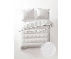 Yellow BettwÃ¤sche Mint 135x200cm Weiss x hochwertige BettwÃ¤sche aus 100% Baumwolle/edle Bettgarnitur mit ReiÃverschluss/Bettbezug und Kissenbezug in Spitzen Design