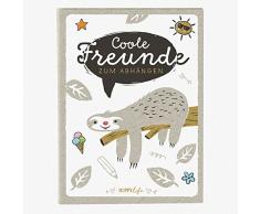 goldbuch 43580 - Freundebuch HAPPYlife Faultier, Buch A5, Freundschaftsbuch zum Ausfüllen, Erinnerungsbuch an Freunde, Notizbuch mit 88 illustrierte Seiten, Einband mit Kunstdruck, laminiert