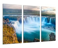 Wandbild - Wasserfall Iguazú, Natur, 97 x 62 cm, Holzdruck - XXL Format - Kunstdruck, ref.26276