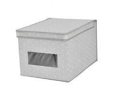 Dcasa Faltbox mit Fenster große Sterne Organizer für Schränke Aufbewahrung unter Regal Haushaltsartikel Unisex Erwachsene Mehrfarbig (Mehrfarbig)