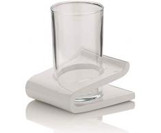kela 20060 Seifenschale Liam Collection, weiß Trinkglas weiß