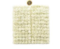 Unbekannt Blumenstrauß aus Schaumstoff, 2 cm, Mehrfarbig, 144 Stück Milchweiß