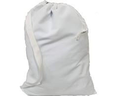 Owen Wäschesack, Leinen, mit Schultergurt, 56 x 71 cm, Weiß