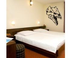 INDIGOS 4052166167222 Wandtattoo w917 alten Vogel auf den Kopf Wandaufkleber 120 x 95 cm, schwarz