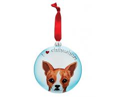 Rescue Me Now Pavillon Geschenk Chihuahua Glasornament 12,7 cm inkl. Band zum Aufhängen