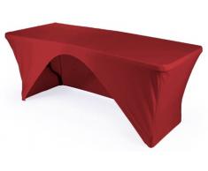 La-Leinen, Tischdecke, Spandex, 2 Für rechteckigen Tisch, Rot, 167 x 63 x 0.6 cm