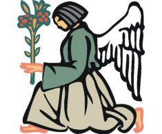 INDIGOS 4051719713442 Wandtattoo MF113 schÃ¶ner Engel Ornament Tribal Blume 40 x 38 cm