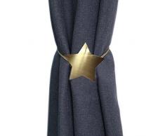 Ying Chic HCY 1 Paar Lovely Star magnetisch Vorhang Raffhaltern Vorhang Schnalle dekorativer Lichtschlauch Drapes Halterung bronze