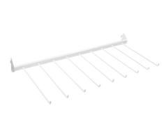 Connex Regalelement Hosenhalter, 80 x 30 cm, weiß, Metall, 29.5 x 78.5 x 4.5 cm