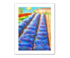 ArtWall Provence Rows Unwrapped Canvas Art by Susi Franco, 36 by 28-Inch
