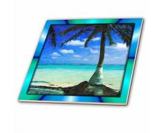 3dRose CT 48101 _ 4 bemalt Palm Baum Keramik Fliesen, 30,5 cm
