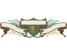 Indigos 4051719731736 Wandtattoo MF171 Ornament Tribal Blumen Pflanzen 80 x 24 cm