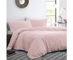 Appletree Lynton Bettwäsche-Set, 100% Baumwolle, Rose, Doppelbett