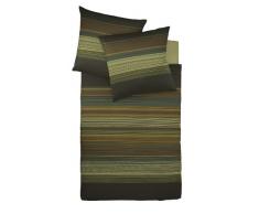 fleuresse Modern Life Satinbettwäsche mit Reißverschluss thymian 200/200 + 80/80 cm