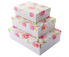 Goldbuch Geschenkbox 3er-Set, Garden of Love, Verschiedene Größen, Kunstdruck, 85763