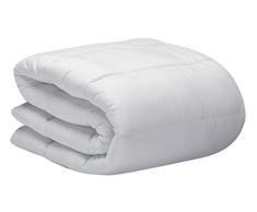 Pikolin Home Faser-Bettdecke, fleckenresistent, 400 g/m², 260 x 240 cm, für Bett 180 cm, Weiß 260 x 240 cm