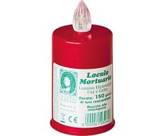 Die briantina Teelicht loculo mortuario, Rot, 10 x 5 cm