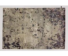 Solo Rugs Teppich, aus Weidenholz, handgeknüpft, modernes Design Modern 5 x 8 grau