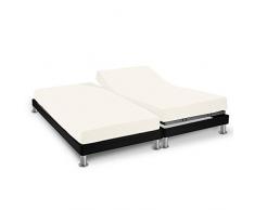 Soleil d Ocre 616800 Bettlaken für Bett, Kopf und Fußteil, Baumwolle, Baumwolle, Elfenbein, 140 x 190 cm