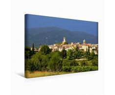 Premium Textil-Leinwand 45 x 30 cm Quer-Format Dorf in der Provence: Lourmarin | Wandbild, HD-Bild auf Keilrahmen, Fertigbild auf hochwertigem Vlies, Leinwanddruck von Reinhard Werner