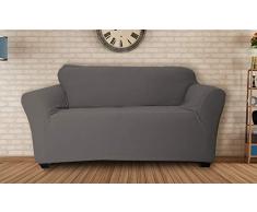 Quick Fit Hanover Stretch Velvet Loveseat Bezug grau, Cover