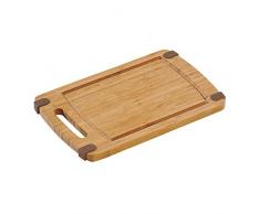 Kesper 58131 Schneidebrett mit Rutsch-Stopp aus Bambus
