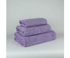 Natural History Gifts Saunatuch 3er Set 400 G violett 30 x 50 cm + 50 x 100 cm + 100 x 150 cm
