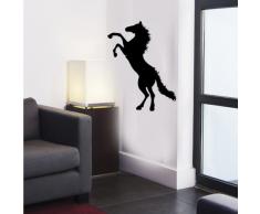 INDIGOS 4052166133203 Wandtattoo w603 Tribal schönes stehendes Pferd Wandaufkleber 120 x 91 cm, schwarz