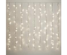Homeford fgvled200wht LED Vorhang Multi-Funktion 200 LED Lichtern, 6