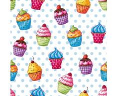 Papstar Servietten / Tissueservietten, mehrfarbig Cupcakes, (20 StÃ¼ck), 3-lagig, 33 x 33 cm, umweltfreundliches Material, fÃ¼r Haushalt, Gastronomie oder Feste, #82736