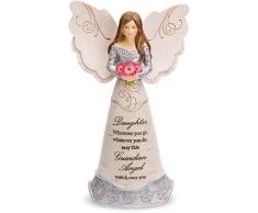 Pavilion Gift Company Elements Schutzengel für Tochter 15 cm, Rot