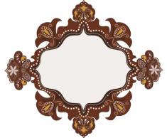 INDIGOS 4051719818499 Wandtattoo ME150 Spiegel Ornament Tribal 96 x 84 cm