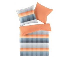 Irisette 8662_11 155 x 220 + 80 x 80 cm Bettwäsche Fein glänzender Mako Satin,100 % Baumwolle, bügelfrei, silber