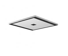 Evotec ZEN LED Deckenleuchte quadratisch nickel-schwarz / 2700-6500K / 27W / 3024 Lumen/Lichtsteuerung per Fernbedienung, Aluminium, 27 W, Transparent, Small