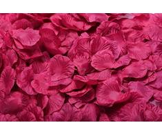 Lothringen Hochzeit Tisch Dekoration Seide Rosenblätter Blumen Konfetti rosarot
