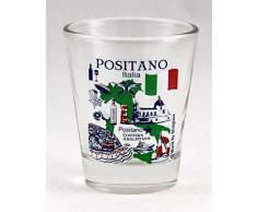 Positano Italien Amalfi Coast großen italienischen Städte Collection Shot Glas