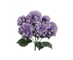 Larksilk Kunstpflanze Hortensien mit 7 Moppköpfen, 56 cm Lavendel
