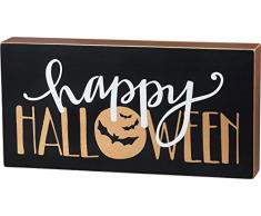 Primitives by Kathy Box Schild, Holz, Happy Halloween, 12 x 6-Inch