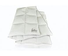 RIBECO Daunendecke, Hülle: 100% Baumwolle, weiß, 135x200 cm