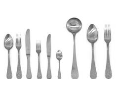 MEPRA Due Tablett, Serviertablett, für Innenräume Ice Besteck Set, Silber, Set 39