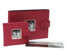 Deknudt Rahmen S65Bf4-6.0X8.0 Einsteckalbum Rot, Leder