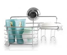 Bino smartsuction chrom Dusche Caddy, stahl, chrome, Combo Basket